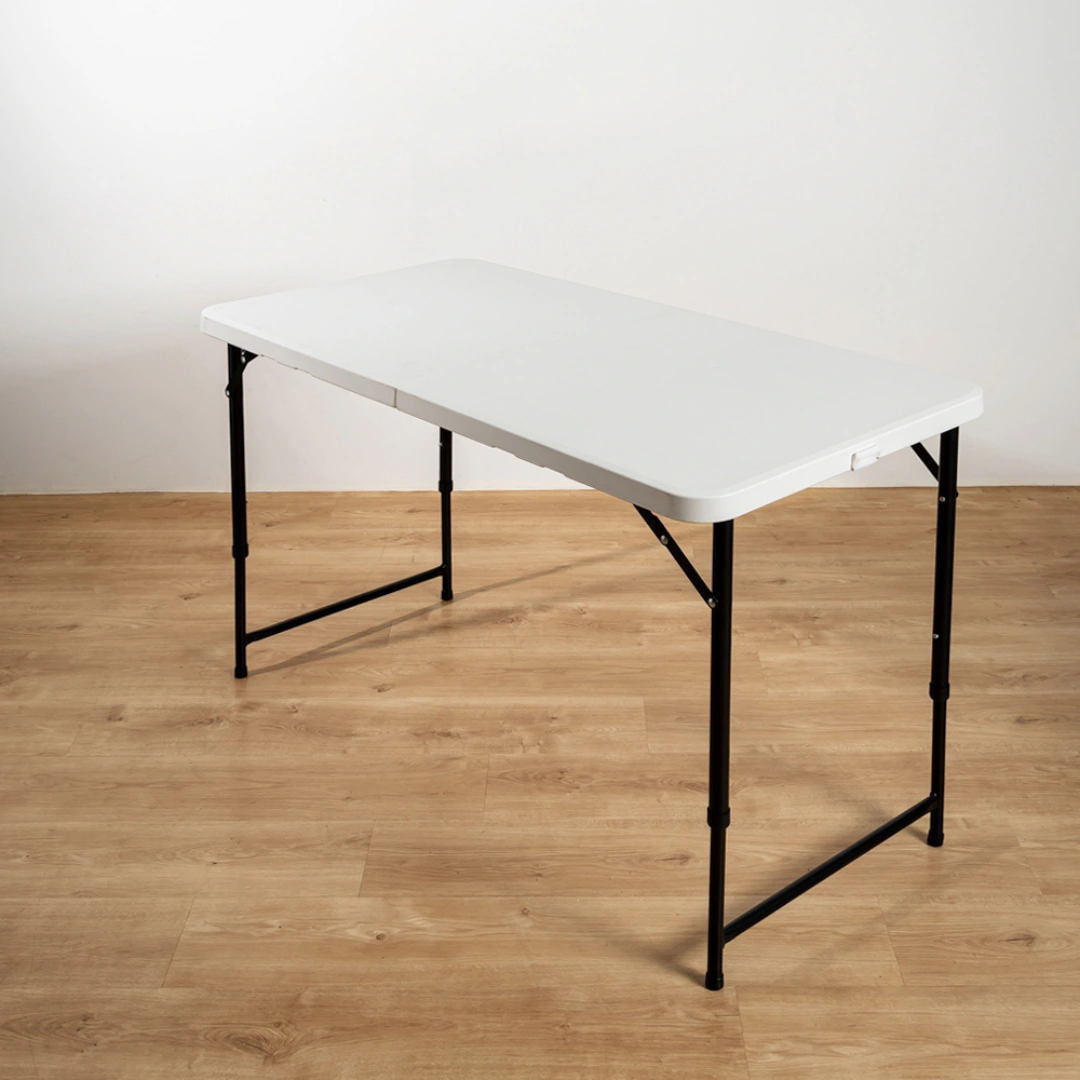 HOUZE - 80|86|122|152cm HDPE Folding Table with Black Legs - Portable | Office | Plastic | Outdoor