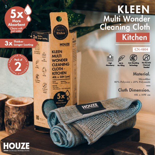 CN-4801-CN-4802-CN-4803-CN-4804-CN-4805-ProductListing-05 KLEEN Multi Wonder Cleaning Cloth (Pack of 2 & 4)