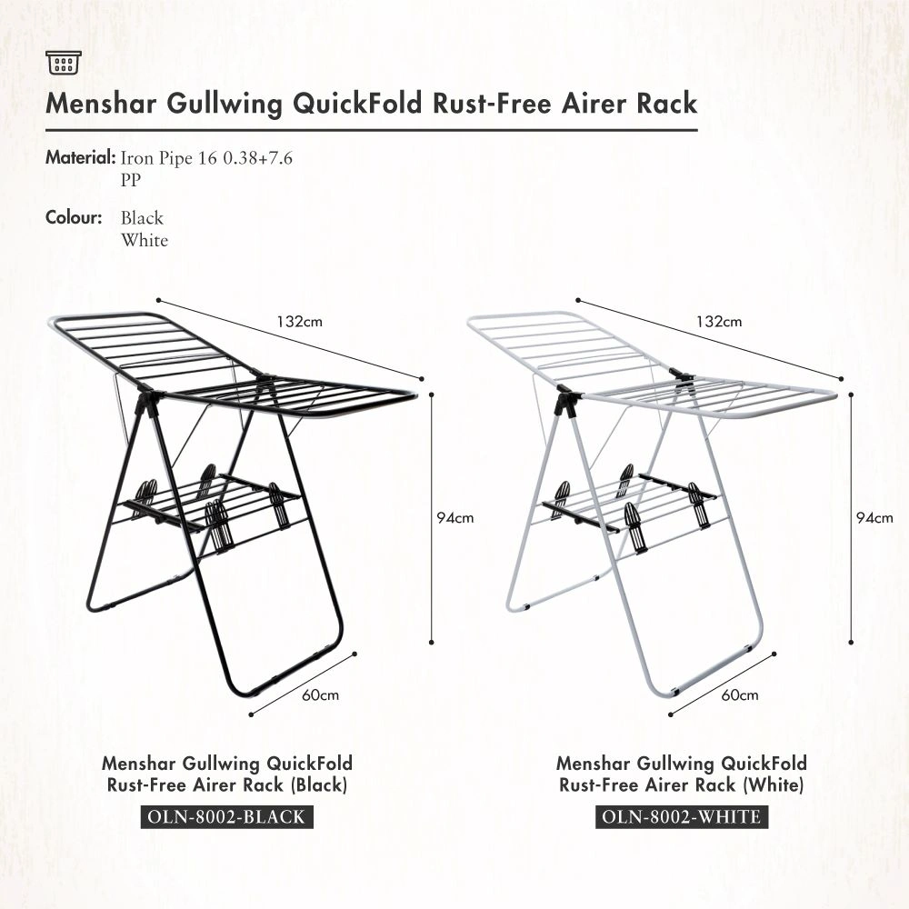 OLN-8002-Menshar-Gullwing-QuickFold-Rust-Free-Airer-Rack-Black-White-07