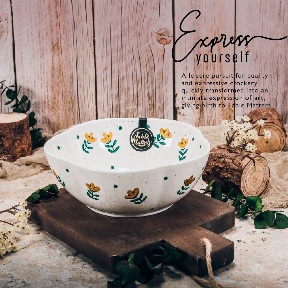 Wildflowers-Tableware-ProductListing-11 Wildflowers - 6.88 inch Scallop Bowl